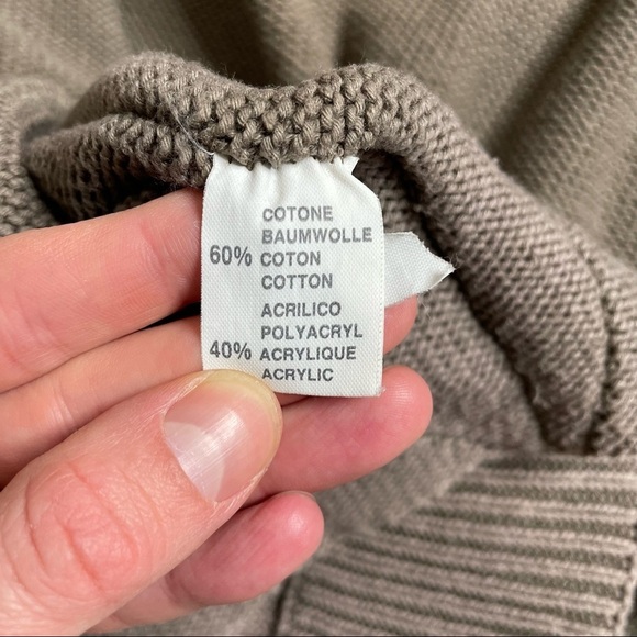 Lindbergh Men’s Cotton Blend Full Zip Knit Sweater Brown Size XXL - Picture 8 of 10